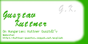 gusztav kuttner business card